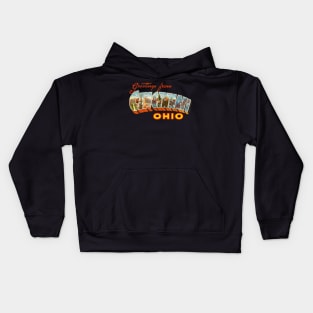 Greetings from Cincinnati Ohio Kids Hoodie